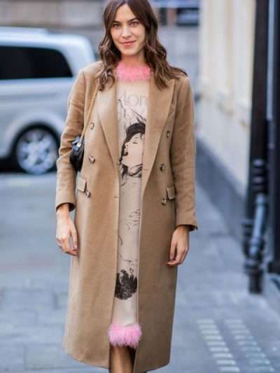 Buy BAFTA 2025 Alexa Chung Brown Wool Trench Coat