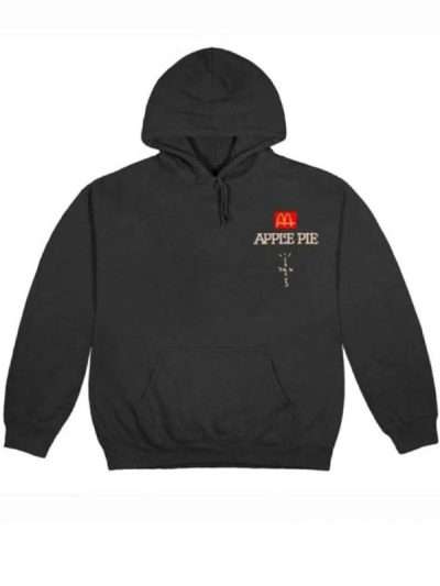 Shop Black Pullover Travis Scott Apple Pie Hoodie