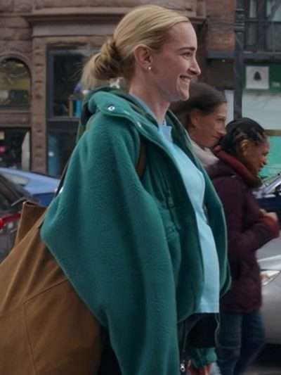 Megan Taylor Kinda Pregnant Movie 2025 Green Jacket