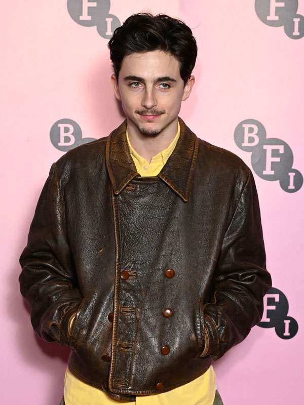 Shop Timothee Chalamet BFI Brown Jacket