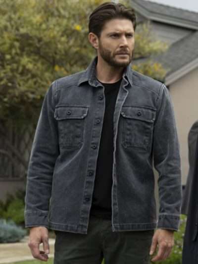 Shop Mark Meachum Countdown Grey Cotton Jacket