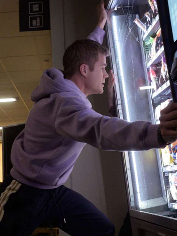 Shop Final Destination Bloodlines 2025 Owen Patrick Joyner Purple Hoodie