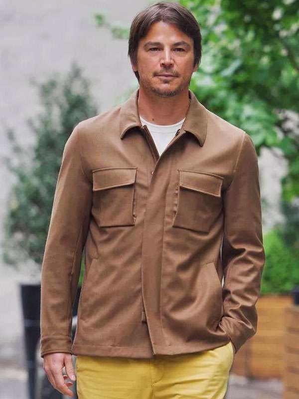 Shop Josh Hartnett 2025 Brown Jacket