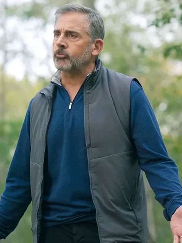 Steve Carell The Four Seasons 2025 Grey Vest