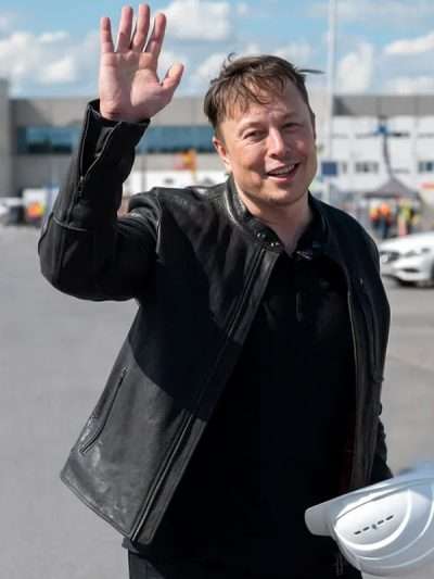 Elon Musk Black Leather Jacket