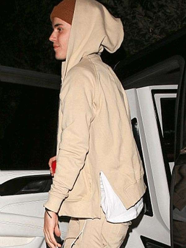 Justin Bieber Beige Hoodie