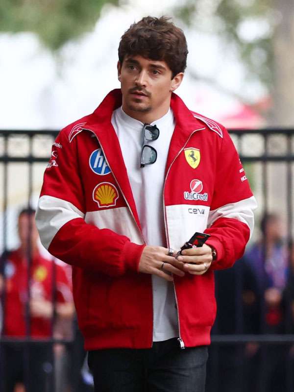 Charles Leclerc F1 Grand Prix Of Australia Red Racing Jacket