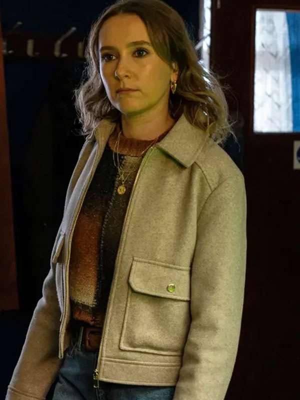 Buy Now Code of Silence 2025 Alison Woods Grey Wool Jacket