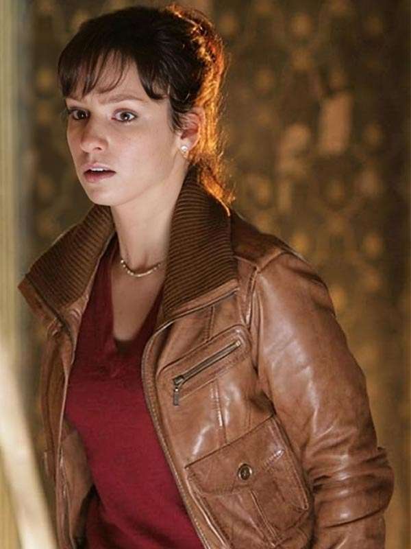 Doctor Who S03 Lucy Gaskell Brown Leather Jacket
