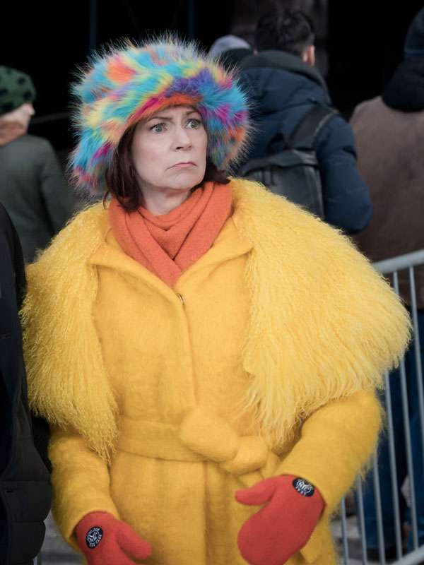TV Series Elsbeth 2025 Carrie Preston Fur Coat