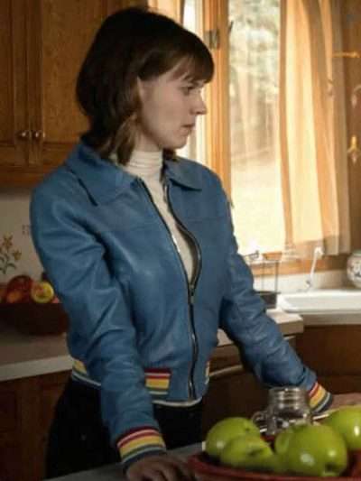 Katja Herbers TV Series Evil Blue Cropped Jacket