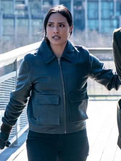 Shop Dani Rhodes FBI S07 Black Leather Jacket