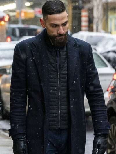 Shop Omar Adom Zidan FBI S07 Wool Coat