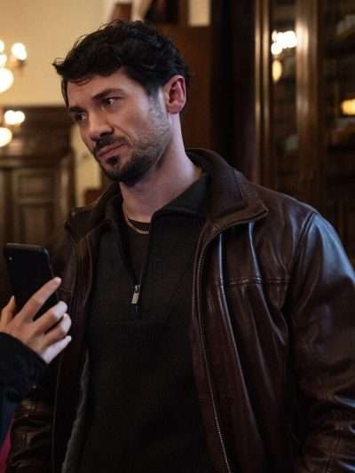 Shop Mitya Savelau FBI International Brown Jacket