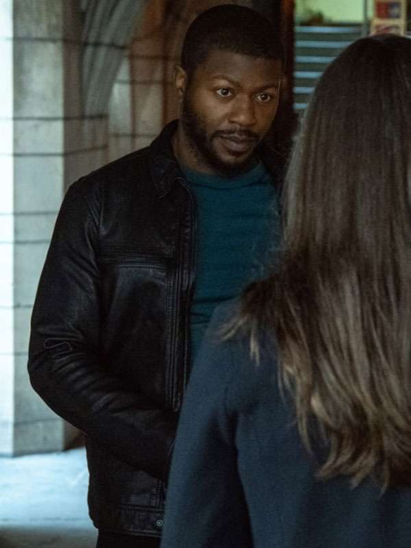 Shop FBI Most Wanted 2025 Ray Cannon Black Leather Jacket