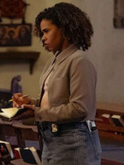Roxy Sternberg FBI Most Wanted 2025 Sheryll Barnes Grey Cropped Jacket