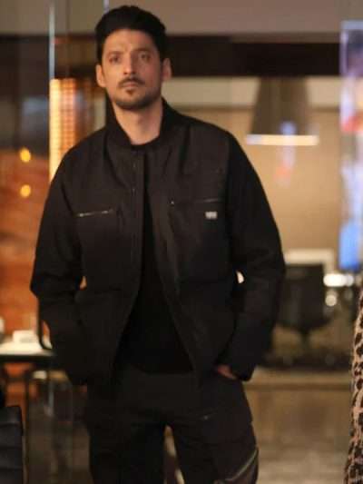 Get Found 2025 Karan Oberoi Black Cotton Jakcet