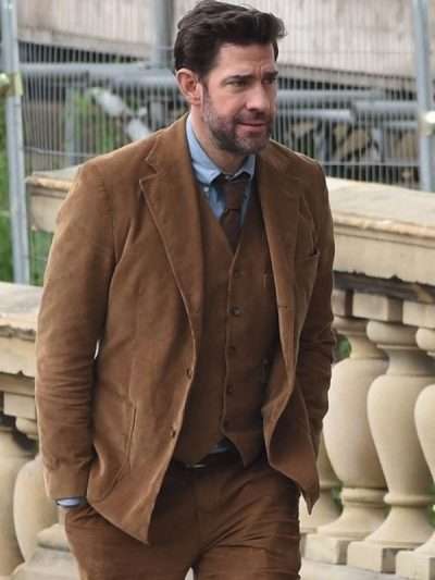John Krasinski Fountain of Youth 2025 Brown Blazer
