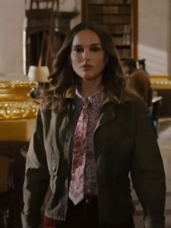 Natalie Portman Fountain of Youth 2025 Green Jacket