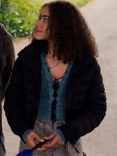 Shop Ginny Miller Ginny & Georgia S03 Black Puffer Jacket