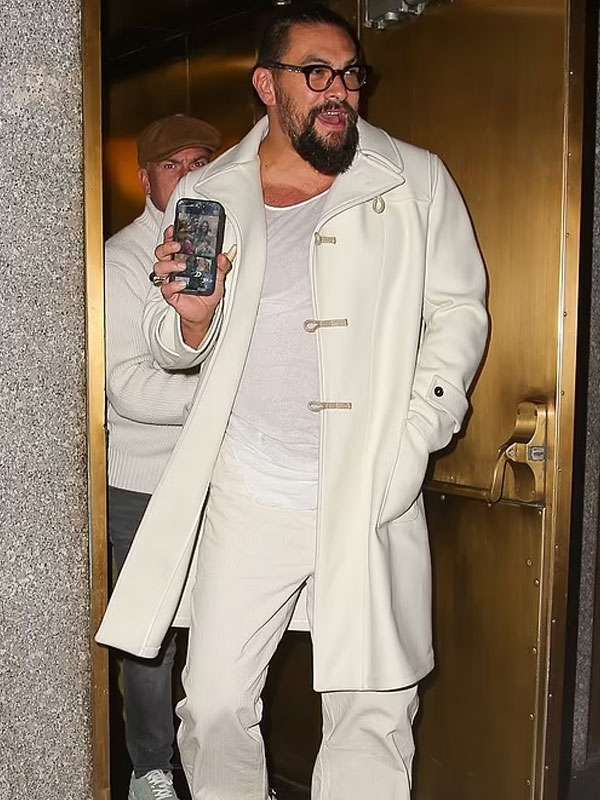 Good Morning America Jason Momoa Wool Coat