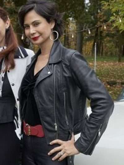 Good Witch Cassie Nightingale Black Biker Letaher Jacket