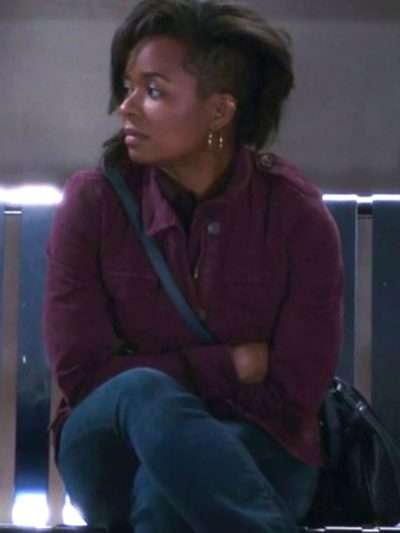 Get Grey's Anatomy S21 Alexis Floyd Maroon Cotton Jacket