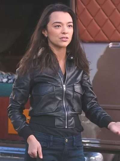 Shop Mika Yasuda Grey's Anatomy S21 Black Leather Jacket