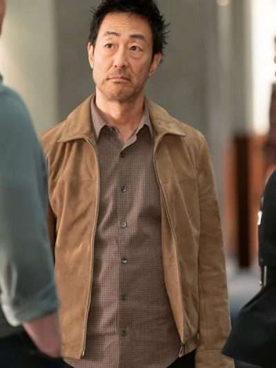 Shop TV Series 9-1-1 S08 Howie Han Brown Jacket