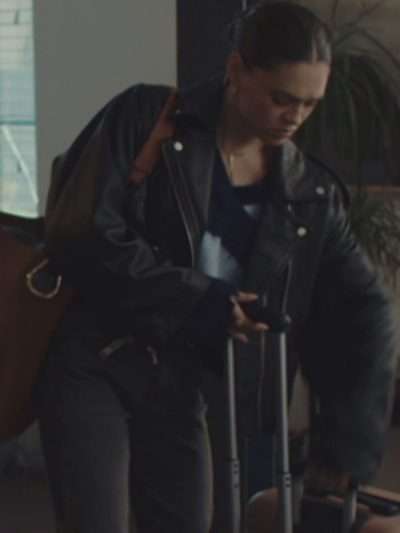 Shop Bella I Jack Wright Black Leather Jacket