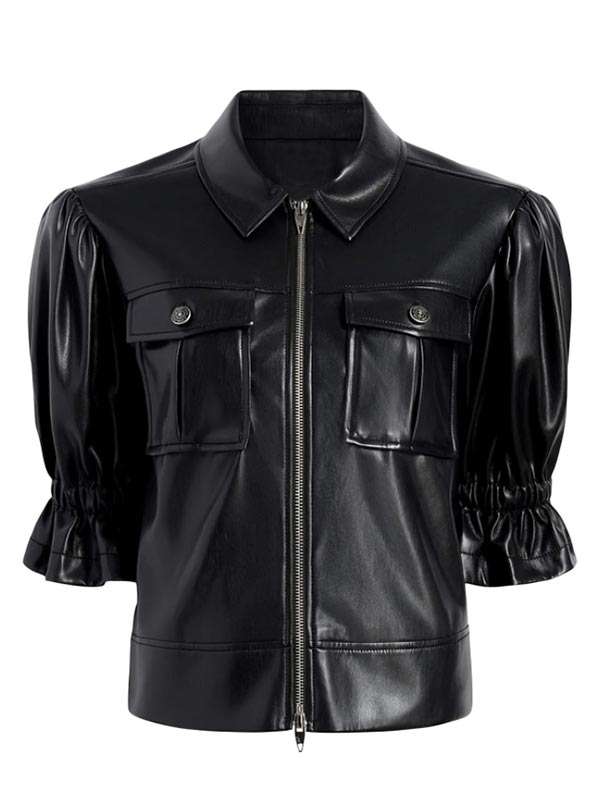 The View 2025 Joy Behar Black Leather Jacket