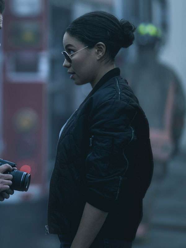 Shop Smoke 2025 Jurnee Smollett Bomber Jacket