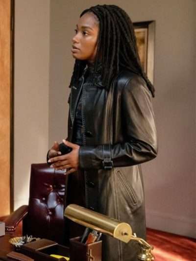 Shop Carmen Riley Law and Order Organized Crime Leather Coat