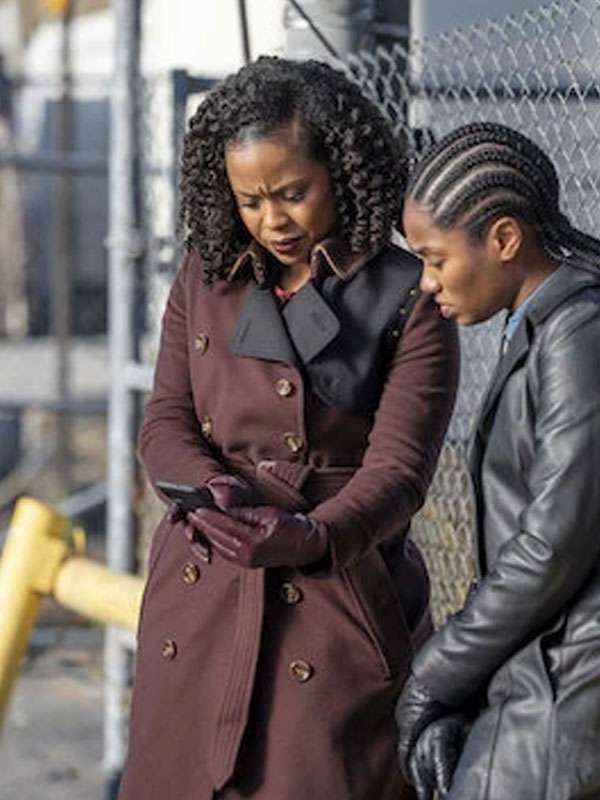 Shop Ayanna Bell Law and Order Organized Crime Maroon Coat