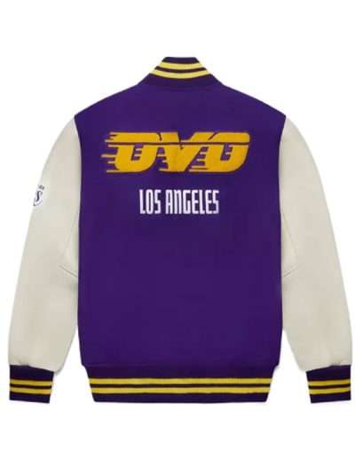 Buy OVO Los Angeles Lakers Varsity Bomber Jacket