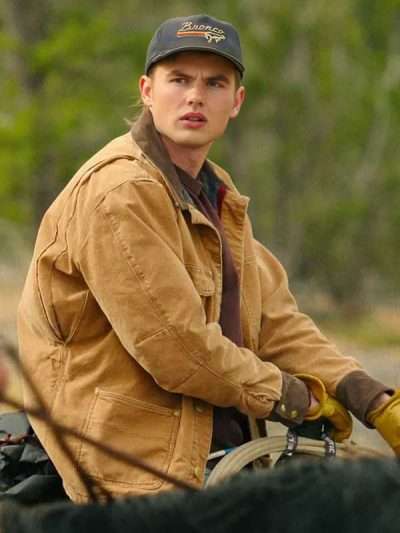 TV Series Ransom Canyon Garrett Wareing Brown Cotton Jacket