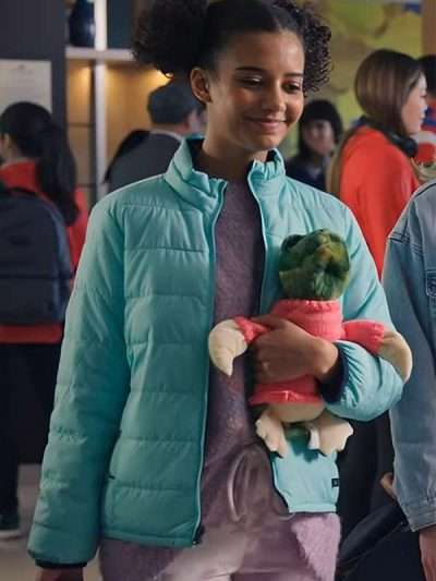 Movie Madison Baines Blue Puffer Jacket