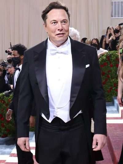 Elon Musk Met Gala 2022 Black Tailcoat