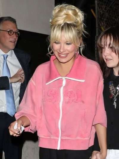 Shop Millie Bobby Brown The Electric State Pink Jacket