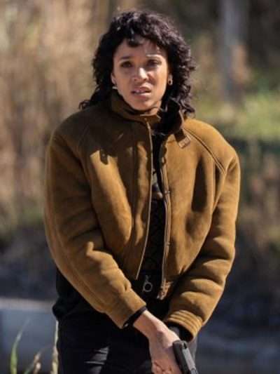 Shop Last Bullet 2025 Stéfi Celma Brown Suede Leather Jacket
