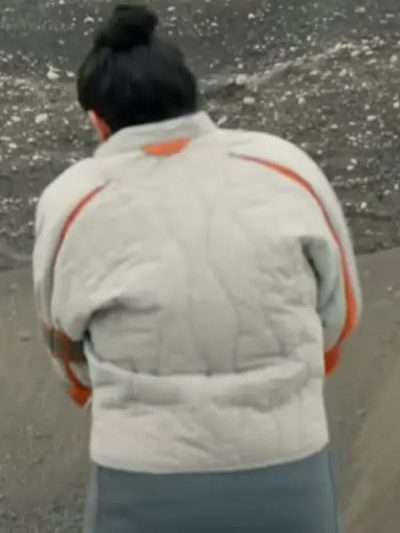 Tamara Podemski Murderbot 2025 Grey Quilted Jacket