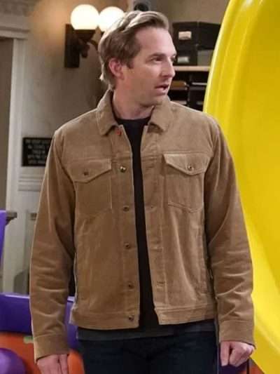 Shop Ryan Hansen Night Court Brown Jacket