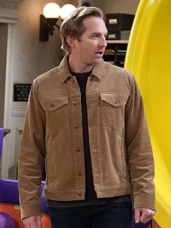 Shop Ryan Hansen Night Court Brown Jacket
