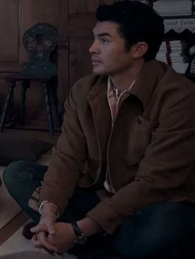 Shop Henry Golding Nine Perfect Strangers Brown Jacket