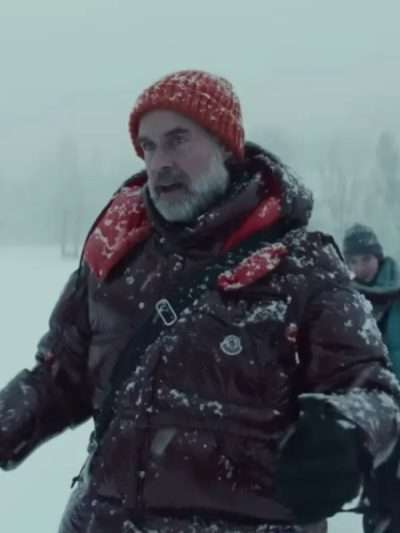 Buy Nine Perfect Strangers S02 Brian Maroon Puffer Jacket