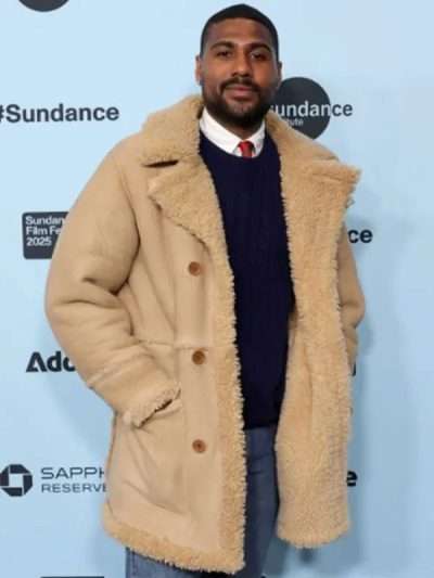 Shop Mark Anthony Green Opus 2025 Shearling Jacket