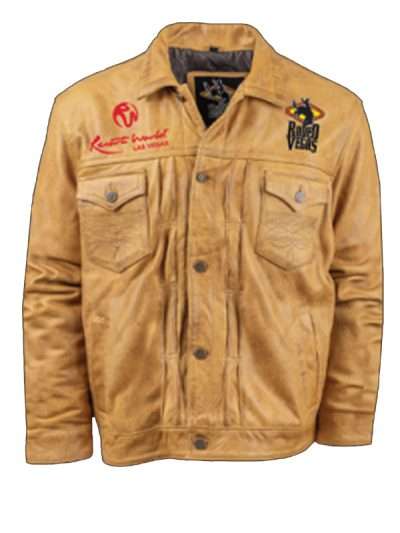 Shop Rodeo Vegas Brown Leather Jacket