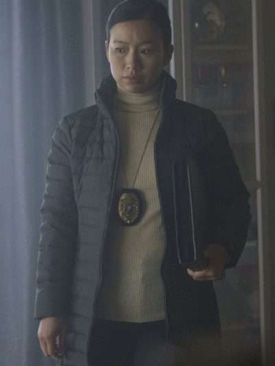 Shop Annie Chang Peacemaker Grey Puffer Jacket