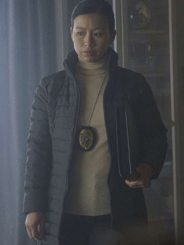 Shop Annie Chang Peacemaker Grey Puffer Jacket
