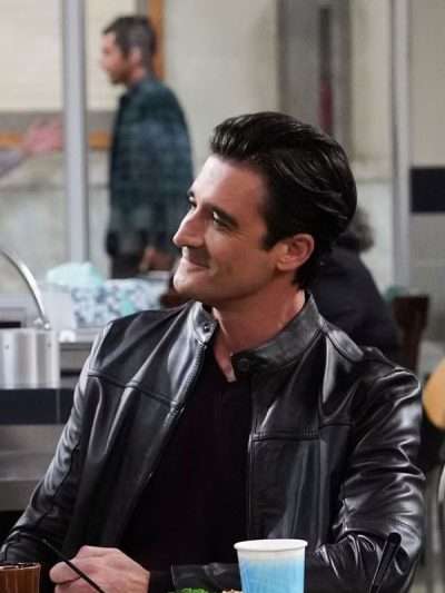 Shop Night Court 2025 Gilles Marini Black Leather Jacket